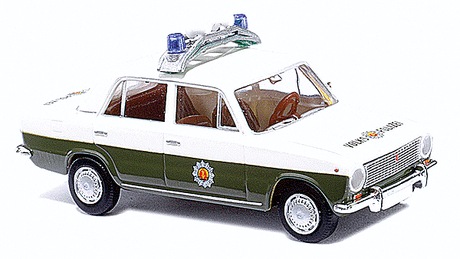 1971 Lada 2101 Shiguli - Assembled -- People's Police Radio Patrol Car (white, green, German Lettering)-1