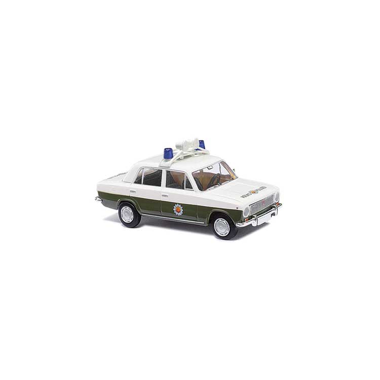 1971 Lada 2101 Shiguli - Assembled -- People's Police Radio Patrol Car (white, green, German Lettering)-2