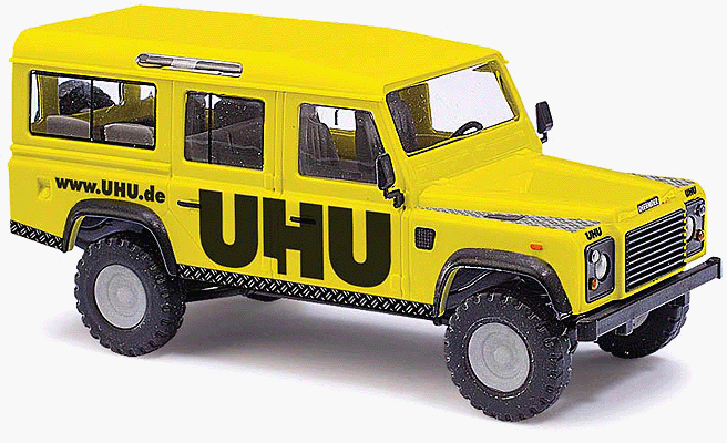 1983 Land Rover Defender SUV - Assembled -- UHU (yellow, black, German Lettering)-1
