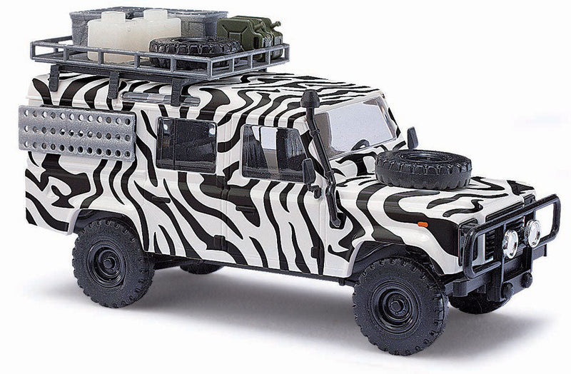 1983 Land Rover Defender SUV - Assembled -- Safari (Zebra Stripes, black, white)