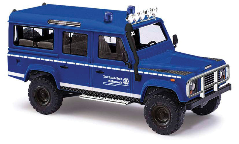 1983 Land Rover Defender SUV - Assembled -- THW (blue, white, German Lettering)