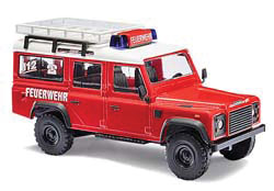 1983 Land Rover Defender SUV - Assembled -- Fire Department (red, white, German Lettering)