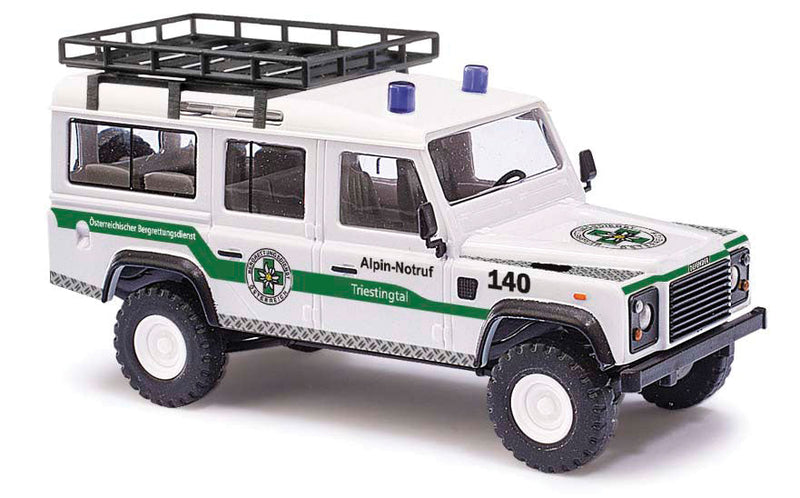 1983 Land Rover Defender SUV - Assembled -- Triestingal (white, green, German Lettering, #12 in Mountain Series)