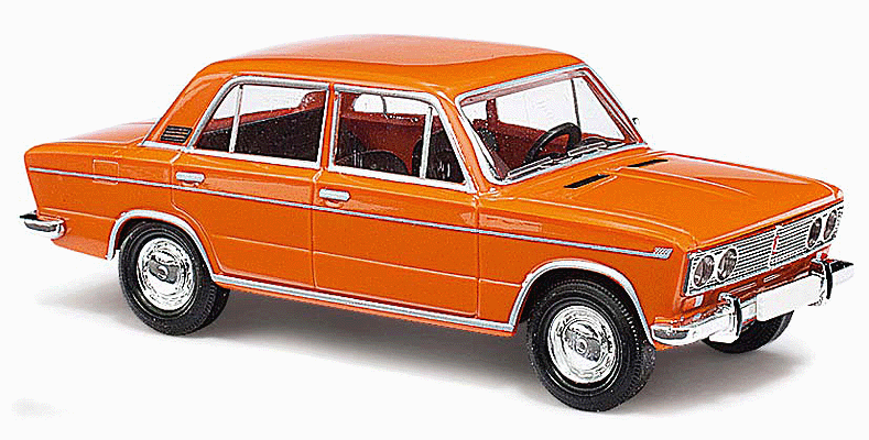 1973-1982 Lada 1500/2103 Sedan - Assembled - CMD Collection -- Orange