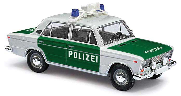 1976 Lada 1600-WAS 2106 Sedan - Assembled -- Jena, East Germany, Police (green,, white, German Lettering)
