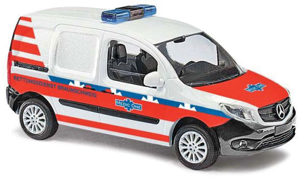 2012 Mercedes-Benz Citan Kasten Cargo Van - Assembled -- Medic One Ambulance (white, orange, blue, German Lettering)
