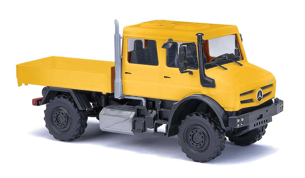 2013 Mercedes-Benz Unimog U 5023 Crew-Cab Low-Side - Assembled -- Yellow