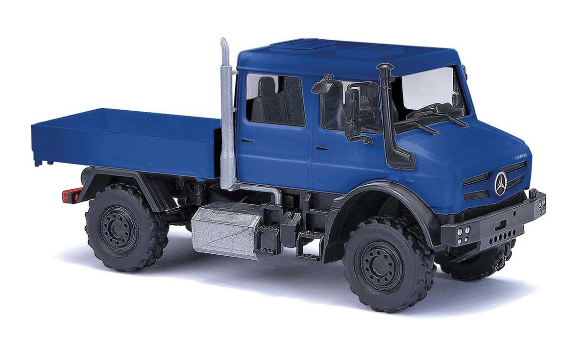 2013 Mercedes-Benz Unimog U 5023 Crew-Cab Low-Side - Assembled -- Blue