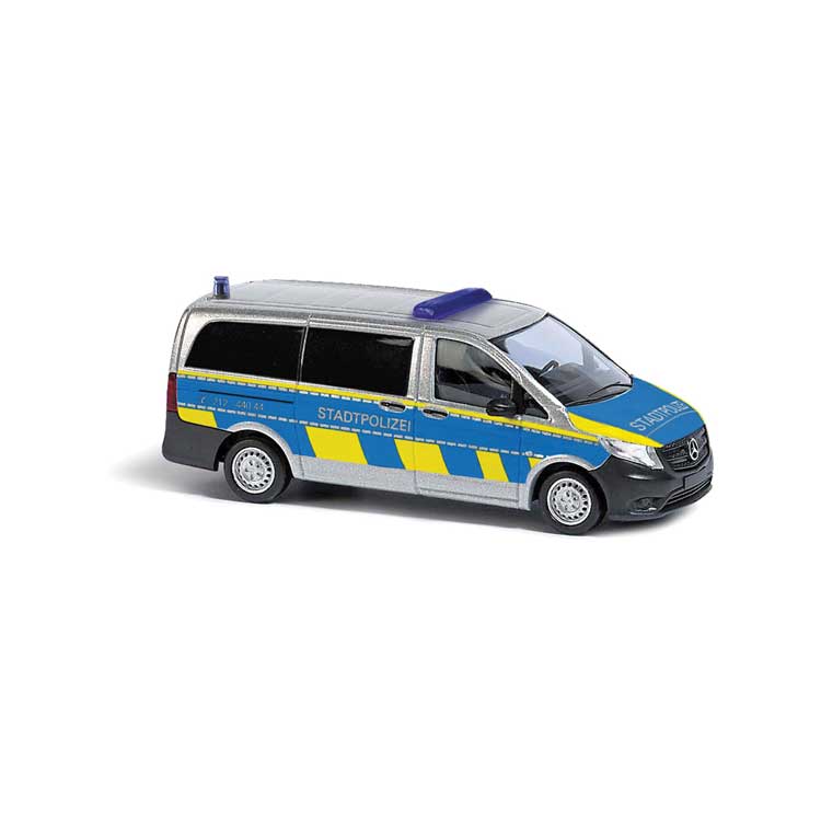 2014 Mercedes-Benz Vito Cargo Van - Assembled -- Frankfurt, Germany, Police (silver, blue, yellow, German Lettering)