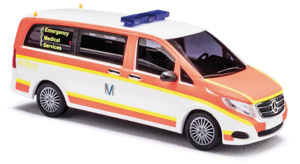 2014 Mercedes-Benz V Class Passenger Van Ambulance - Assembled -- Munich Emergency Medical Services (orange, white, yellow, German Lettering)