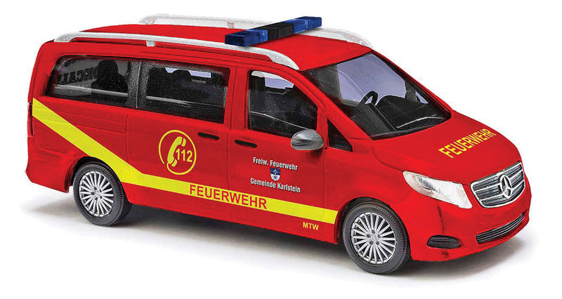 2015 Mercedes-Benz V-Klasse Passenger Van - Assembled -- Karlstein, Germany, Fire Department (red, yellow, German Lettering)