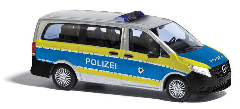 2015 Mercedes-Benz V-Klasse Passenger Van - Assembled -- Baden-Wurttemberg, Germany Police (blue, silver, yellow; German Lettering)