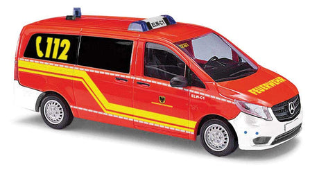 2014 Mercedes-Benz V Class Passenger Van Ambulance - Assembled -- ELW Dortmund, Germany, Fire Department (red, white, German Lettering)