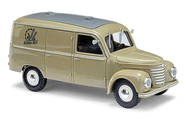 1954 Framo V901/2 Cargo Van - Assembled -- Goldene Ahre (khaki, German Lettering)