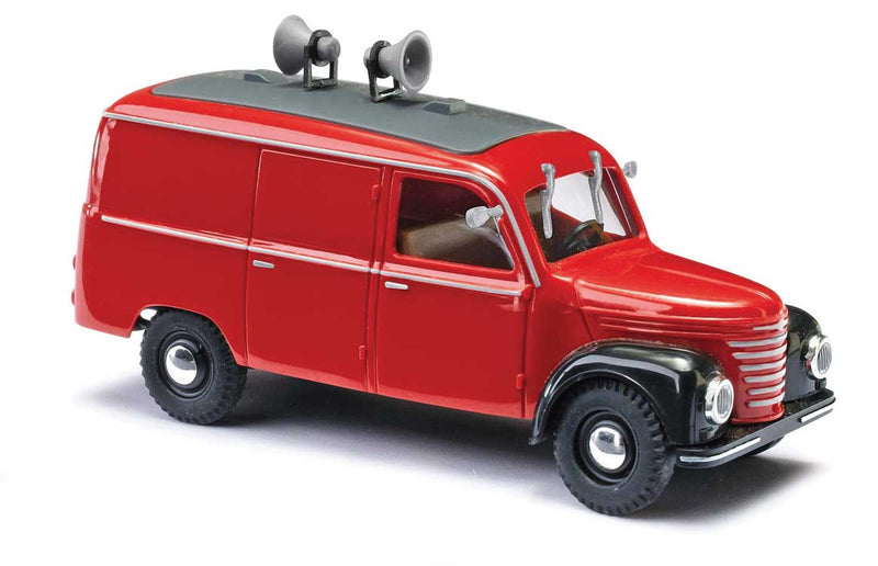 1954 Framo V901-2 Cargo Van - Assembled -- Potsdam, Germany, Fire Department (red, black, German Lettering)