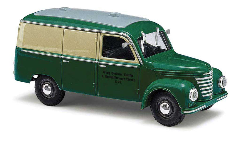 1954 Framo V901/2 Cargo Van - Assembled -- Berliner Wasserwerke (green, gray, German Lettering)