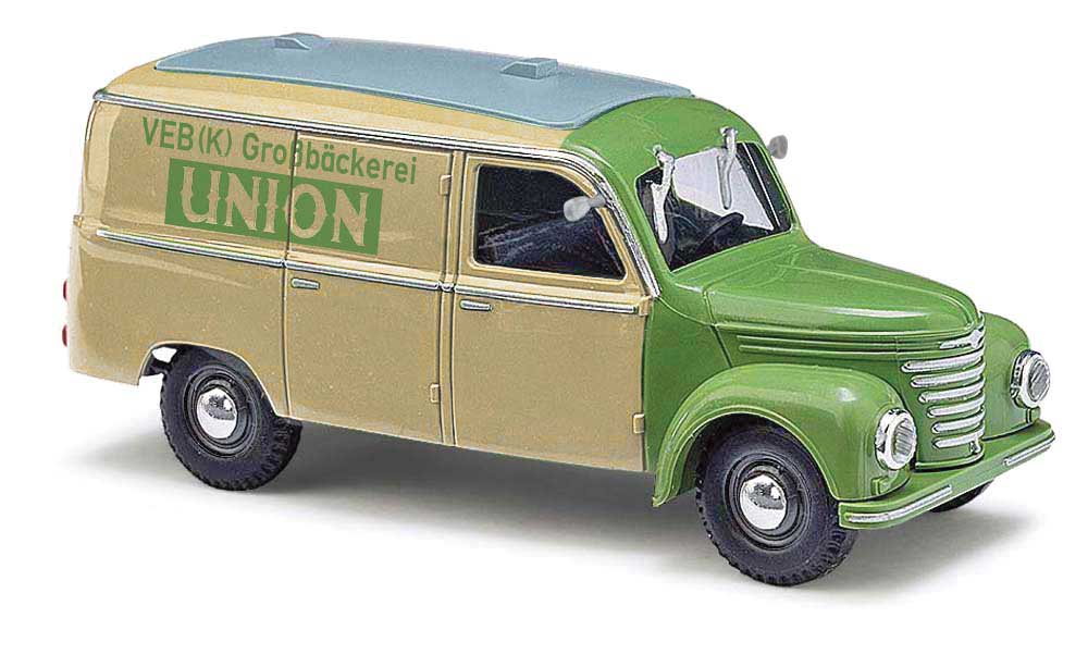 1954 Framo V901/2 Cargo Van - Assembled -- Union Backerei Karl Marx Stadt (beige, green, German Lettering)