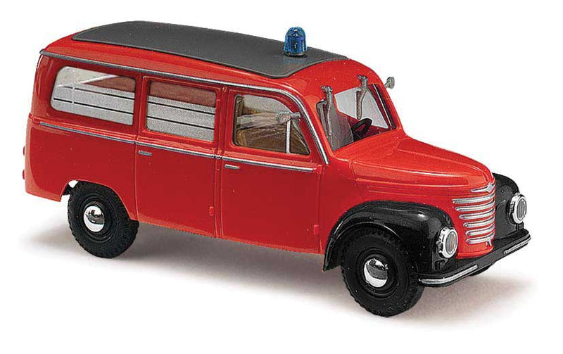 1954 Framo V901/2 Cargo Van - Assembled -- Walthershausen, Germany, Fire Department (red, black, German Lettering)