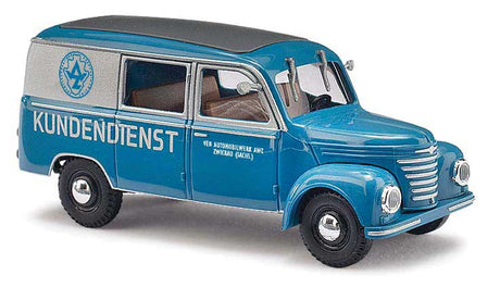1954 Framo V901/2 4-Seat Cargo Van - Assembled -- AWZ Zwickau (gray, blue, German Lettering)
