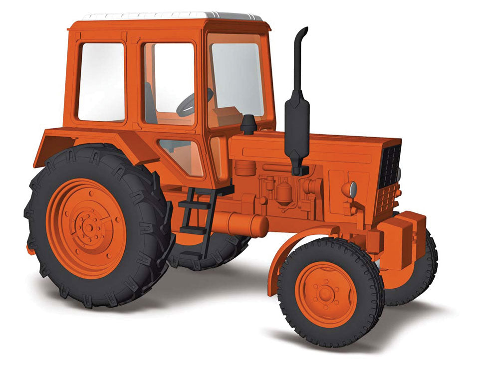 1983 Belarus MTS 80 Farm Tractor - Assembled -- Orange