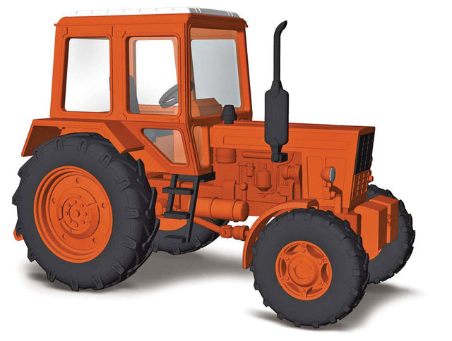 1983 Belarus MTS 82 Farm Tractor - Assembled -- Orange