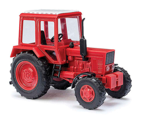 1990 Belarus MTS 82 Farm Tractor w/Grille-Mounted Lights - Assembled -- Red