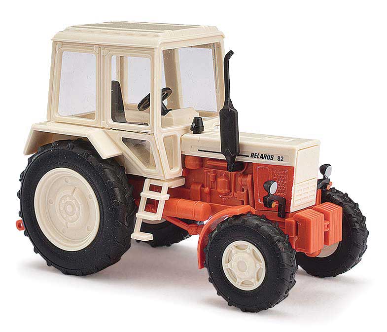 1983 Belarus MTS 82 Farm Tractor - Assembled -- Beige, Red
