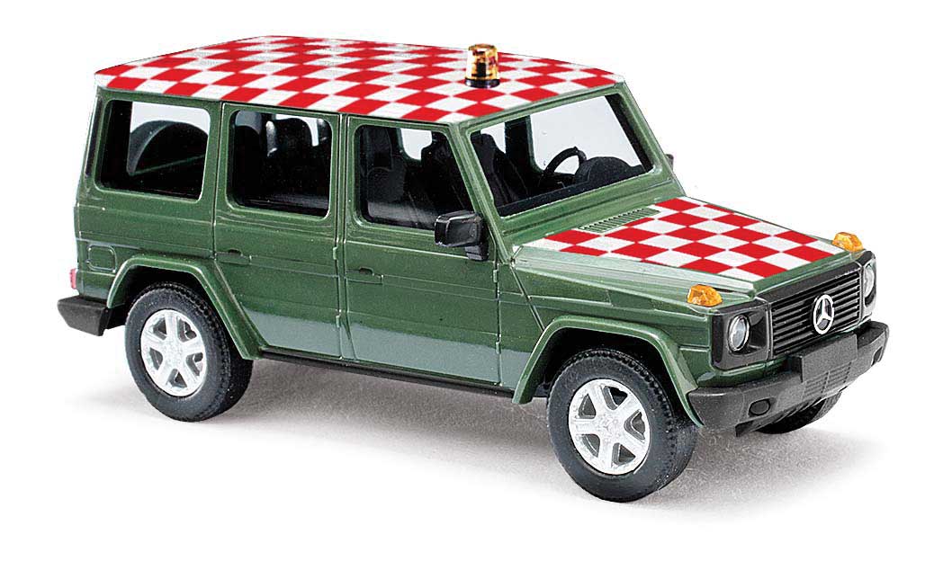 1990 Mercedes-Benz G-Klasse SUV - Assembled -- Airport Escort (green, white, red, German Lettering)