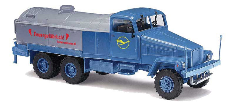 1956 IFA G 5 Tank Truck - Assembled -- Deutsche Luftansa (blue, silver, German Lettering)