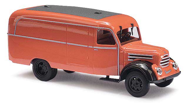 1953 Robur Garant K 30 Cargo Van - Assembled -- Orange, Black