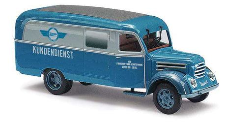 1953 Robur Garant K 30 Cargo Van - Assembled -- Simson Suhl (blue, gray, German Lettering)