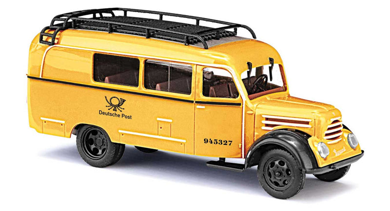 1953 Robur Garant K 30 Passenger Van - Assembled -- German Post (yellow, German Lettering)