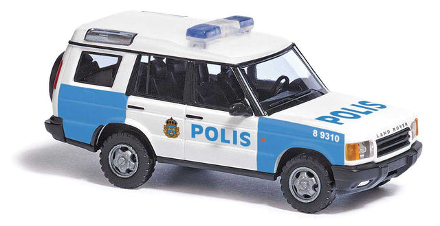1998-2004 Land Rover Discovery - Assembled -- Swedish, Police (white, blue, Swedish Lettering)