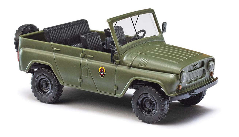 1972-2003 UAZ 469 Open-Roof SUV - Assembled -- GST (green, German Lettering)
