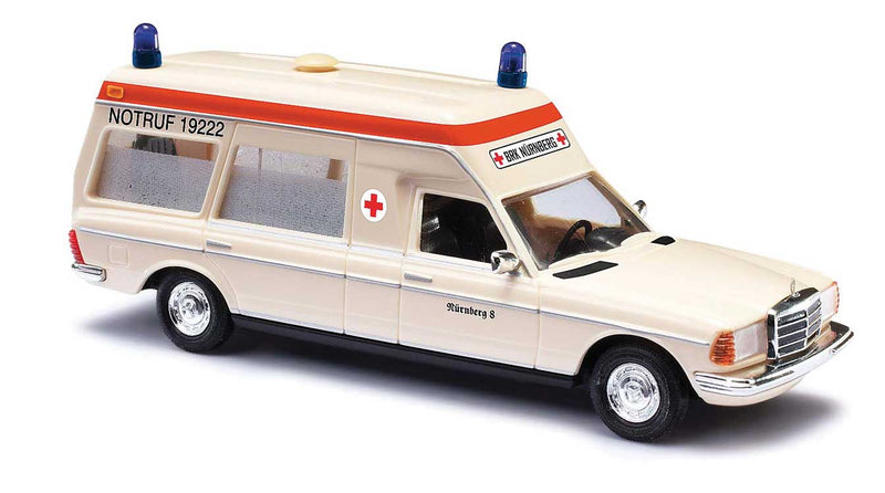 1977 Mercedes-Benz VF 123 High-Roof Station Wagon Ambulance - Assembled -- Nuremberg, Germany, BRK (ivory, red, German Lettering)-1