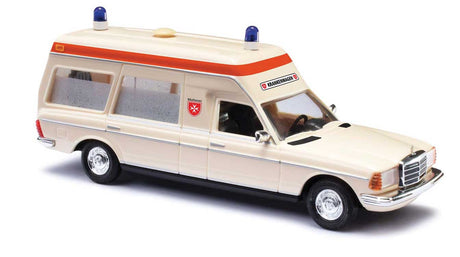 1977 Mercedes-Benz VF 123 High-Roof Station Wagon Ambulance - Assembled -- Malteser Hamburg, Germany, Ambulance (ivory, red, German Lettering)