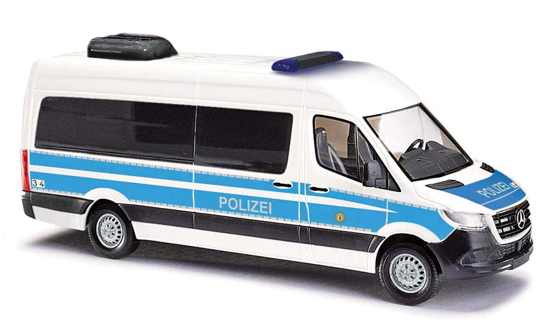 2014 Mercedes-Benz Sprinter Long-Wheelbase High-Roof Passenger Van - Assembled -- Berlin, Germany, Police (white, blue, black, German Lettering)