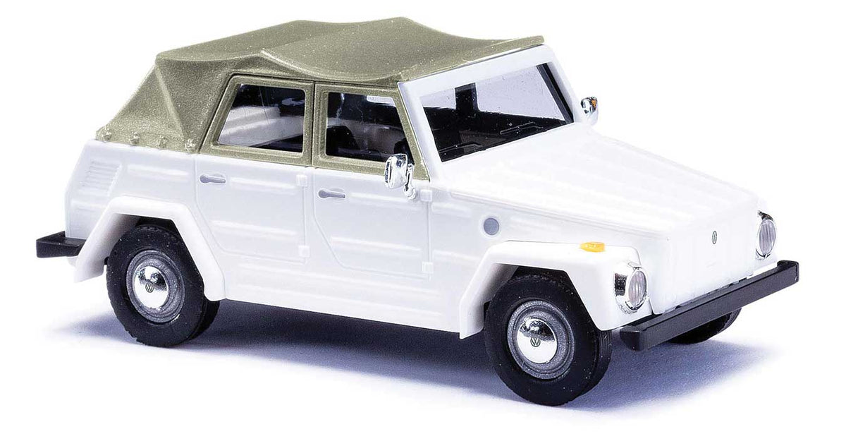 1970 Volkswagen Thing (181 Courier Wagon) - Assembled -- Top Up (white, olive)
