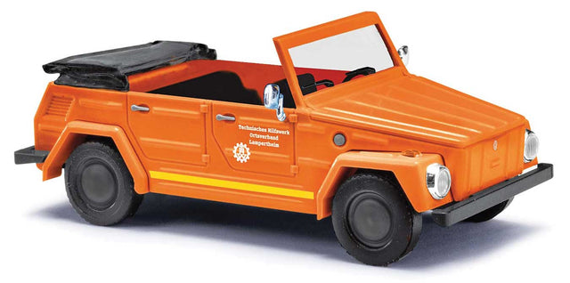 1970 Volkswagen Thing (181 Courier Wagon) - Assembled -- Katastrophenschutz (orange, black, German Lettering)