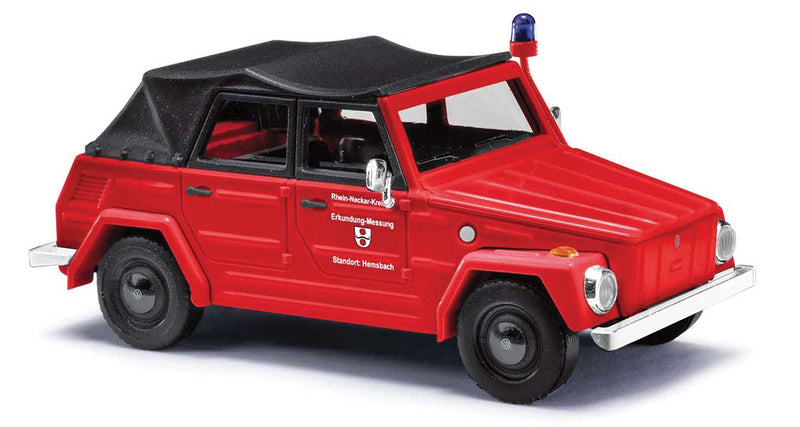 1970 Volkswagen Thing (181 Courier Wagon) - Assembled -- Hemsbach, Germany, Fire Department (red, black, German Lettering)