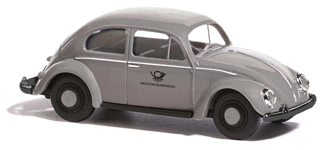 1955 Volkswagen Beetle with Oval Rear Window - Assembled -- German Post (gray, black, German Lettering)