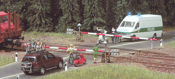 Modern Crossing Gates w/Electronic Drive