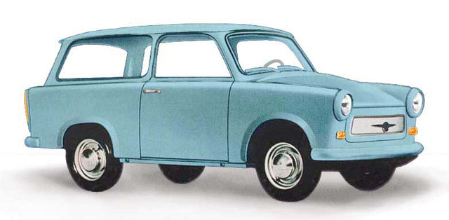 1975 Trabant P601 Universal Kombi Station Wagon - Assembled -- Pastel Blue