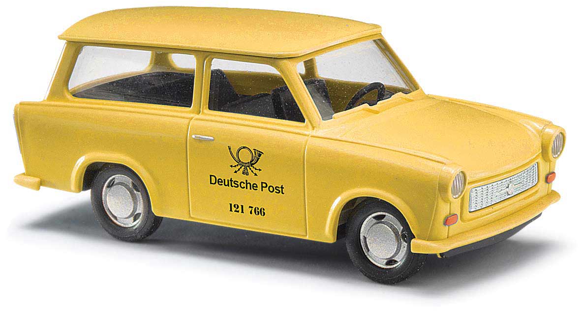 1966 Trabant P601 Universal Station Wagon - Assembled -- German Post (yellow, black, German Lettering)