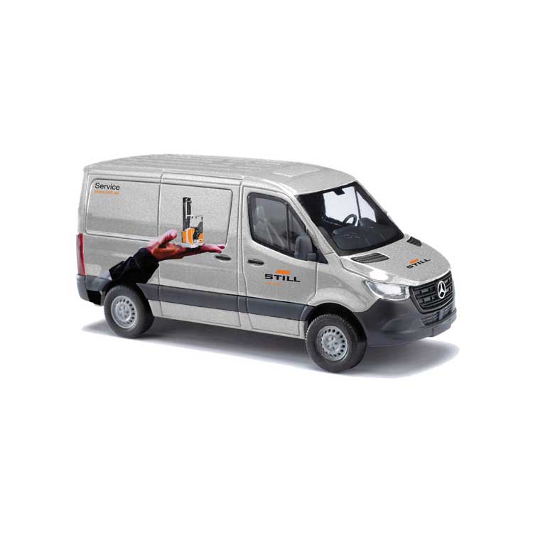2018 Sprinter Cargo Van with Short Wheelbase - Assembled -- Still Forklifts (silver, black, orange, German Lettering)