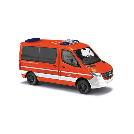 2019 Sprinter Van Ambulance with Short Wheelbase - Assembled -- Munster, Germany Fire Department (red, white, German Lettering)