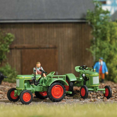 1949-1957 Fendt F 15 Dieselross Farm Tractor - Assembled -- Green, Red-2
