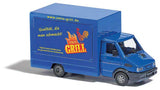 Iveco Daily Concession Van with Working Lights - Assembled -- Umi's Grill (blue, yellow, German Lettering)-2