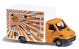 Marchand Food Truck with Working LED Lights -- Mr. Fly's Sandwiches (white, orange) 14-16V