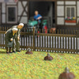 Animated Lawn w/3 Moles Popping Up from Holes -- 3-9/16 x 3-9/16"  9 x 9cm, 14-16V AC